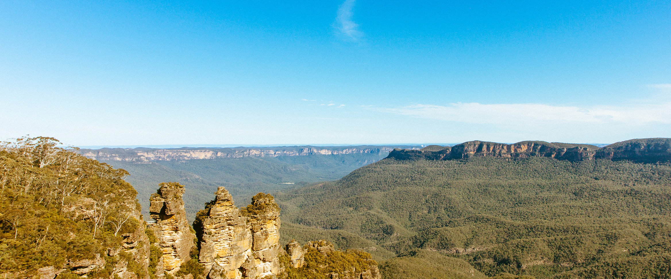 The Blue Mountains on a Sunny Day