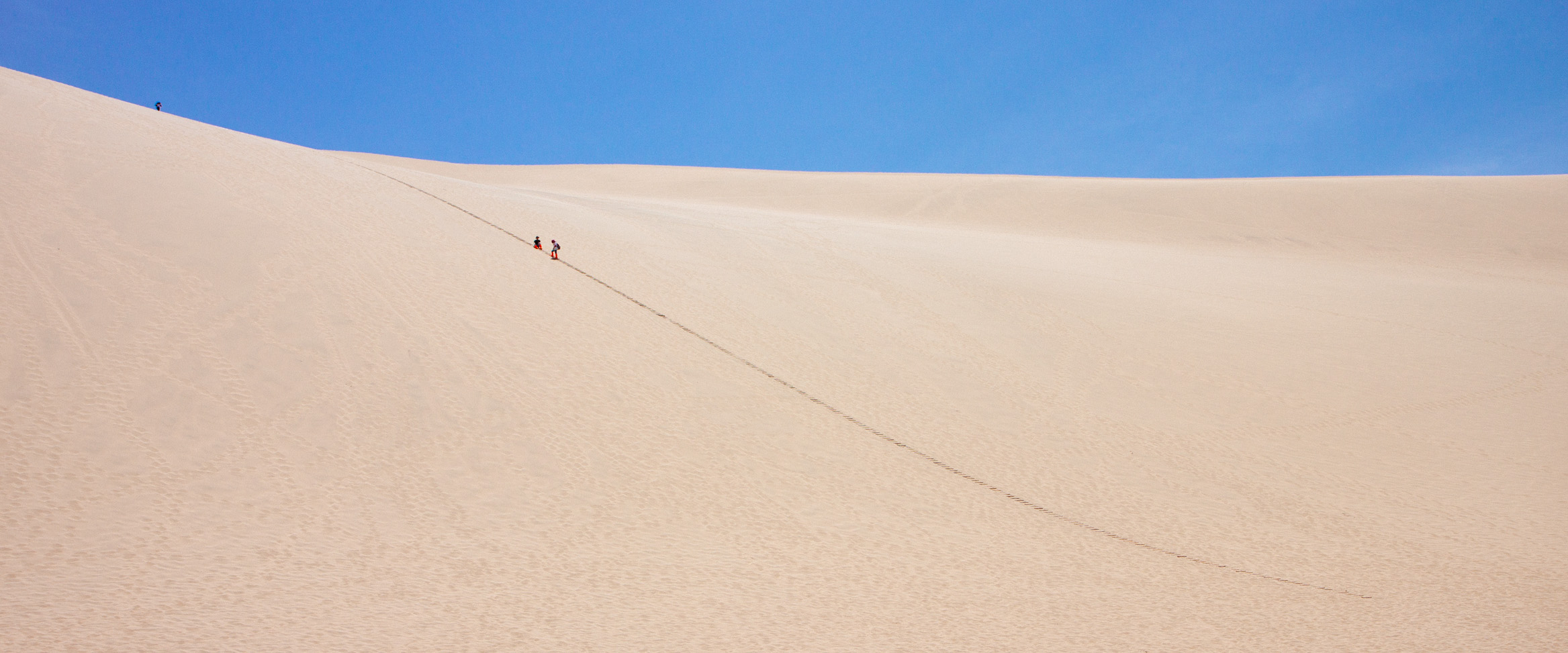Tall Sand Dunes with Ladder Access Up